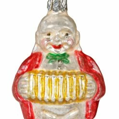 Inge Glass Squeeze Box Man Ornament Christmas