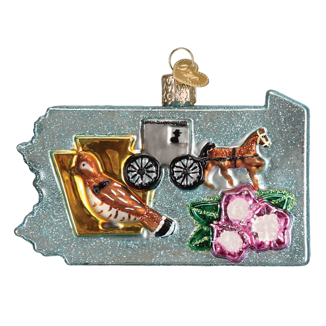 Old World Christmas State Of Pennsylvania Ornament