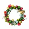 Raz Christmas Retro Silver Tinsel Ornament Wreath