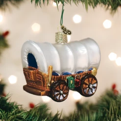 TheHolidayBarn.com Christmas Covered Wagon Ornament