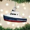 TheHolidayBarn.com Christmas Fishing Boat Ornament
