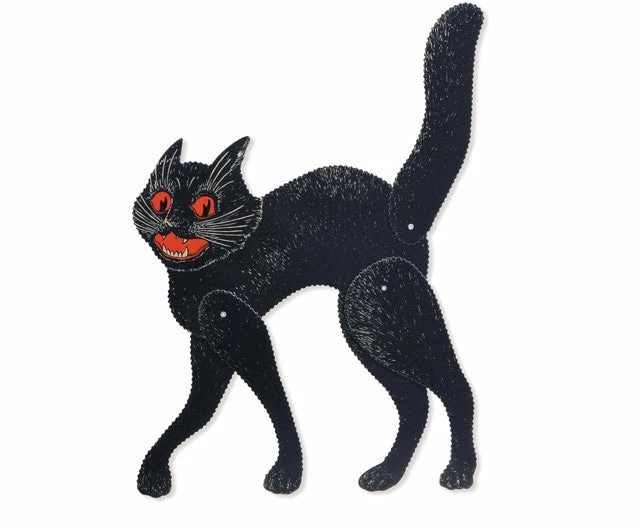 Beistle Jointed Scratch Cat Beistle Vintage Halloween