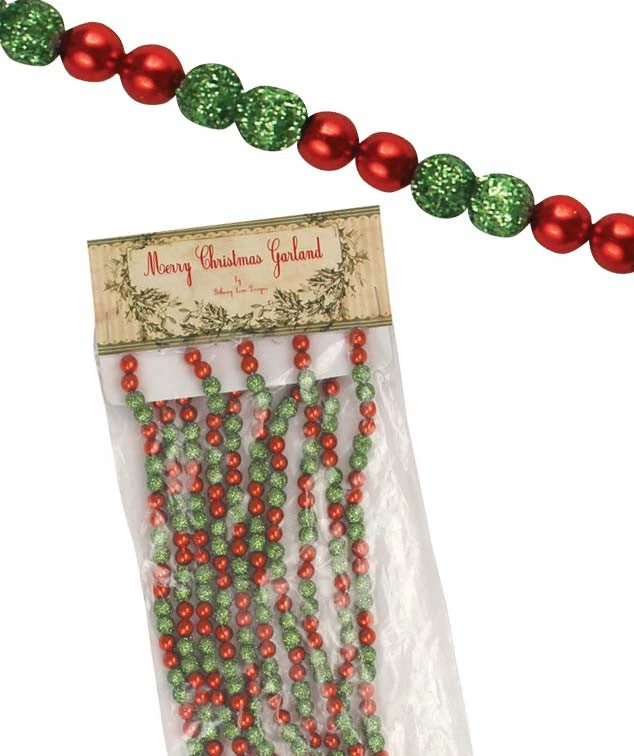 Bethany Lowe Traditional Christmas Glittered Garland