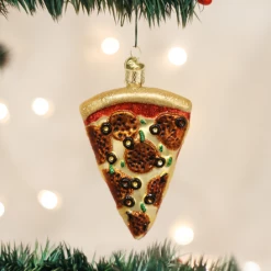 Old World Christmas Pepperoni Pizza Slice Ornament