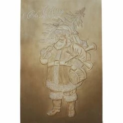 Bethany Lowe Embossed Santa Wallhanging