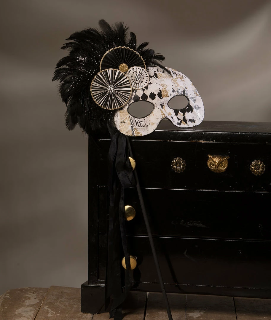 Bethany Lowe All Hallows' Eve Mask On Stick