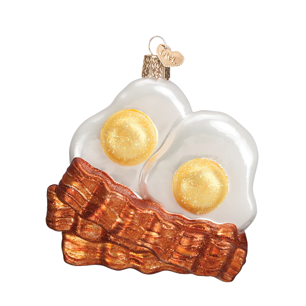 Old World Christmas Bacon And Eggs Ornament