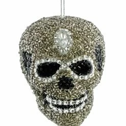 Katherine's Collection Beaded Skull Ornament New!