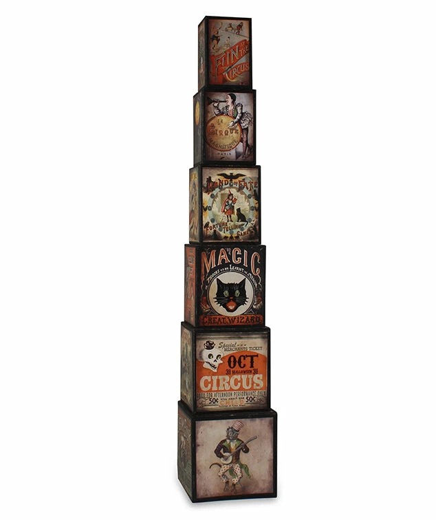 Bethany Lowe Spooky Fun Circus Blocks