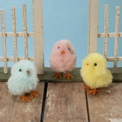 New! Bethany Lowe Fuzzy Chicks