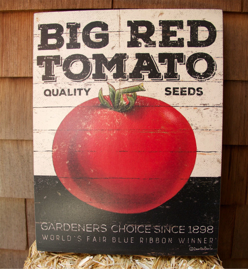 Primitives By Kathy 4th Of July Big Red Tomato Sign