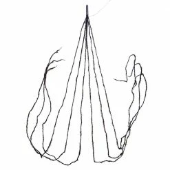 Kurt Adler Fuzzy Black Garland With Purple Lights New!