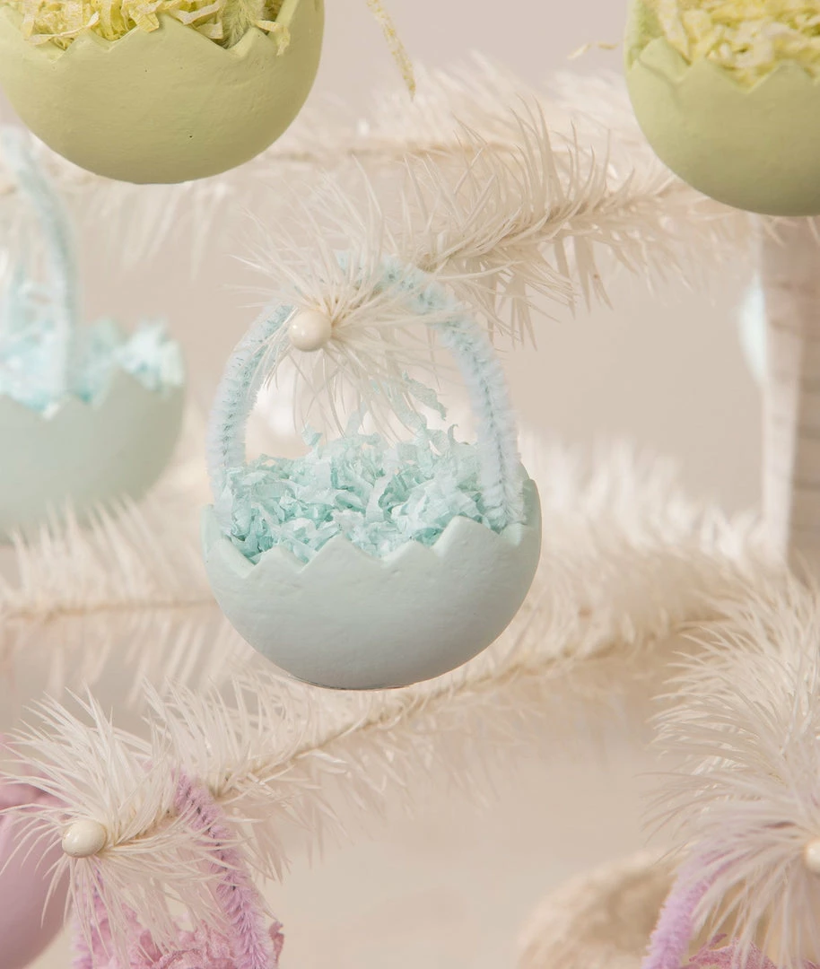 Bethany Lowe Blue Cracked Egg Ornament