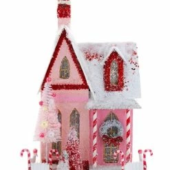 Cody Foster Candy Cane Cottage Putz House New!