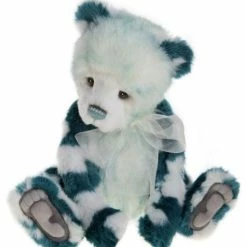 Charlie Bears Macaroon Teddy Bear, Turquoise Blue New!