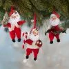 Bethany Lowe Chenille Santa Ornaments