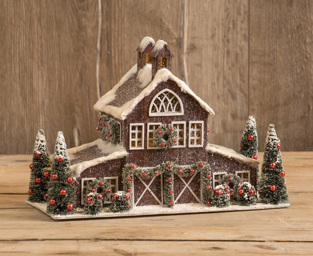 Ragon House Christmas Horse Barn Putz