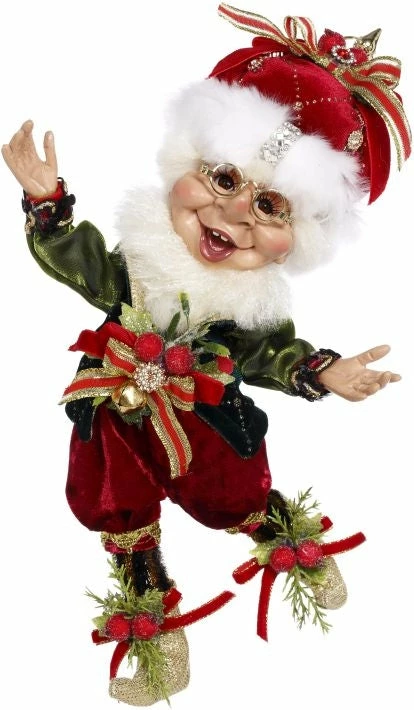 Christmas Ornamenting Elf By Mark Roberts - 13" New!
