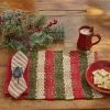 Park Hill New! Country Christmas Cotton Weave Placemats