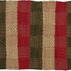 Park Designs Country Christmas Cotton Rag Rug New!