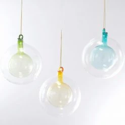 Katherine's Collection Double Glass Sphere Ornaments