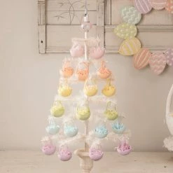 Bethany Lowe Lavender Cracked Egg Ornament New!