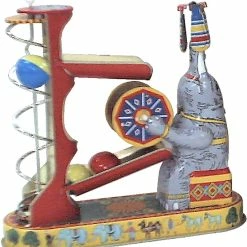 TheHolidayBarn.com Christmas Elephant Act Wind-Up Tin Toy Reproduction