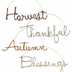Bethany Lowe Cursive Fall Word Ornaments