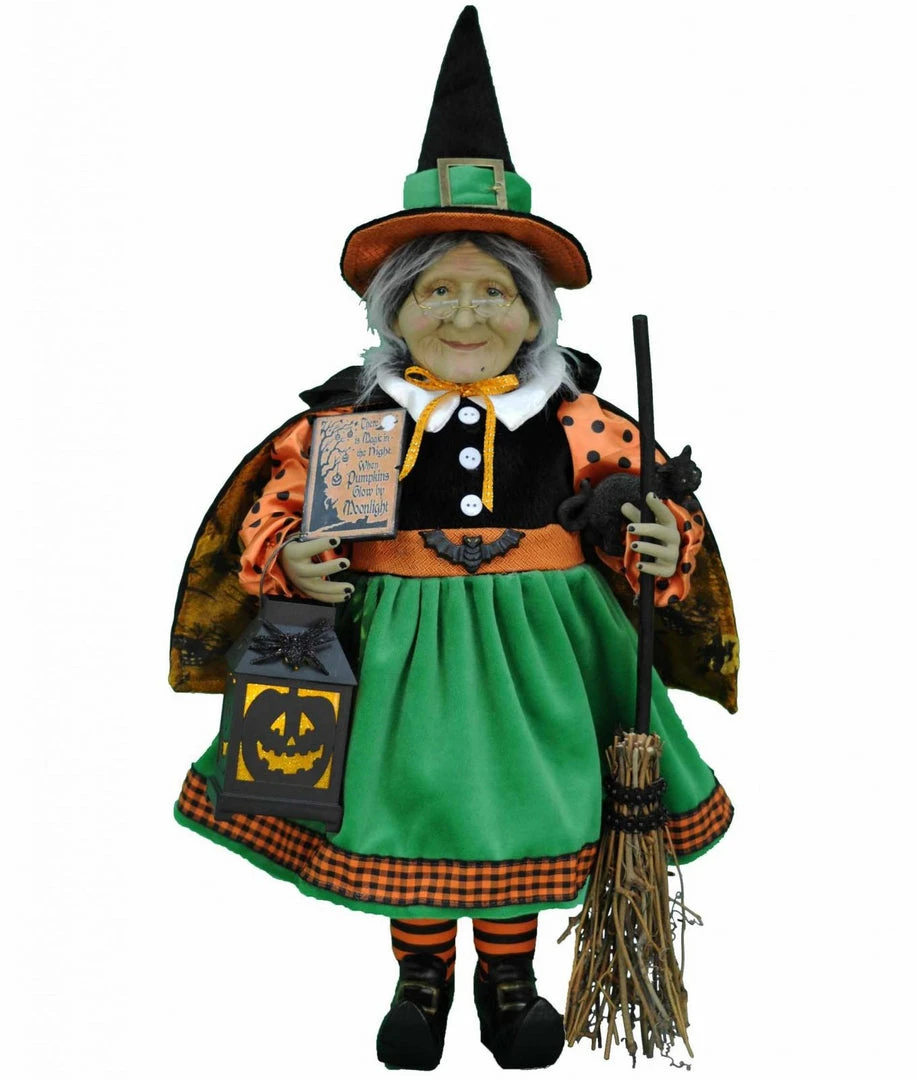 Karen Didion Granny Witch With Glowing Lantern