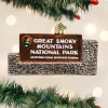 Old World Christmas Great Smoky Mountains National Park Sign Ornament