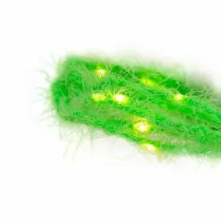 Kurt Adler Fuzzy Green Garland With Lights