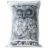 Creative Co-Op Happy Halloween Owl Pillow Pillows
