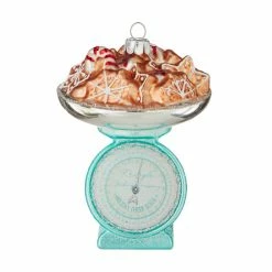 Raz New! Vintage Kitchen Scale Of Holiday Cheer Ornament
