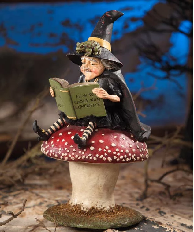 Bethany Lowe How To Cackle With Confidence Witch On Toadstool