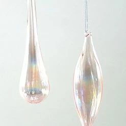 Katherine's Collection Iridescent Glass Drop & Finial Ornaments New!