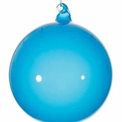 Winward Jim Marvin Ornaments Jim Marvin Aegean Sea Blue Bubblegum Glass Ornaments
