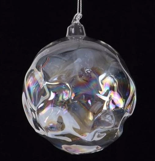 TheHolidayBarn.com Jim Marvin Ornaments Jim Marvin Iridscent Hand Molded Glass Ball Ornaments