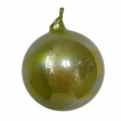 Winward Jim Marvin Lime Pearl Glass Ball Ornaments