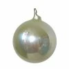 Winward Jim Marvin Linen Cream Pearl Glass Ball Ornaments