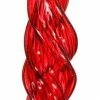 TheHolidayBarn.com Jim Marvin Twisted Glass Icicle Ornaments, Red