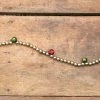 Ragon House Jingle Bell Garland, Red, Green & Silver