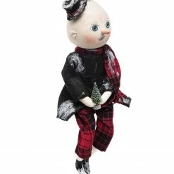 Joe Spencer New! Basil Ornament Head Snowman