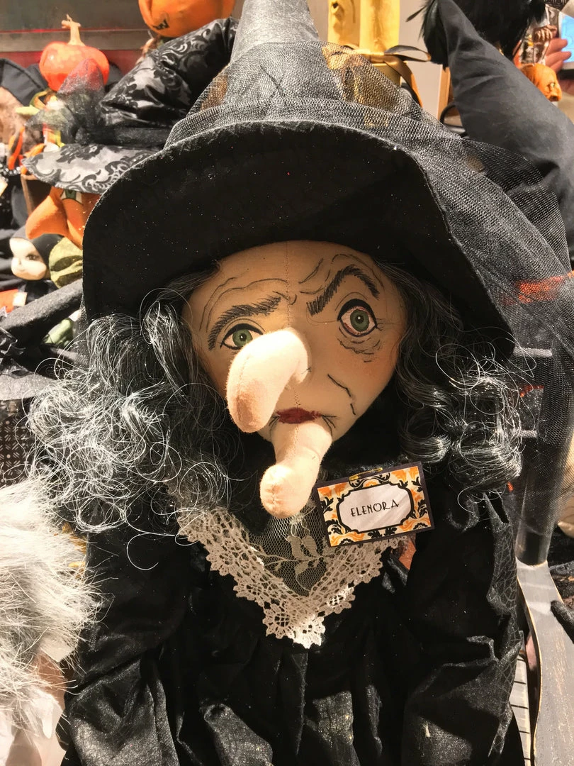 Joe Spencer Elenora Witch With Rat Doll
