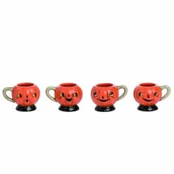 TheHolidayBarn.com Jack-O-Lantern Cups, Johanna Parker New!