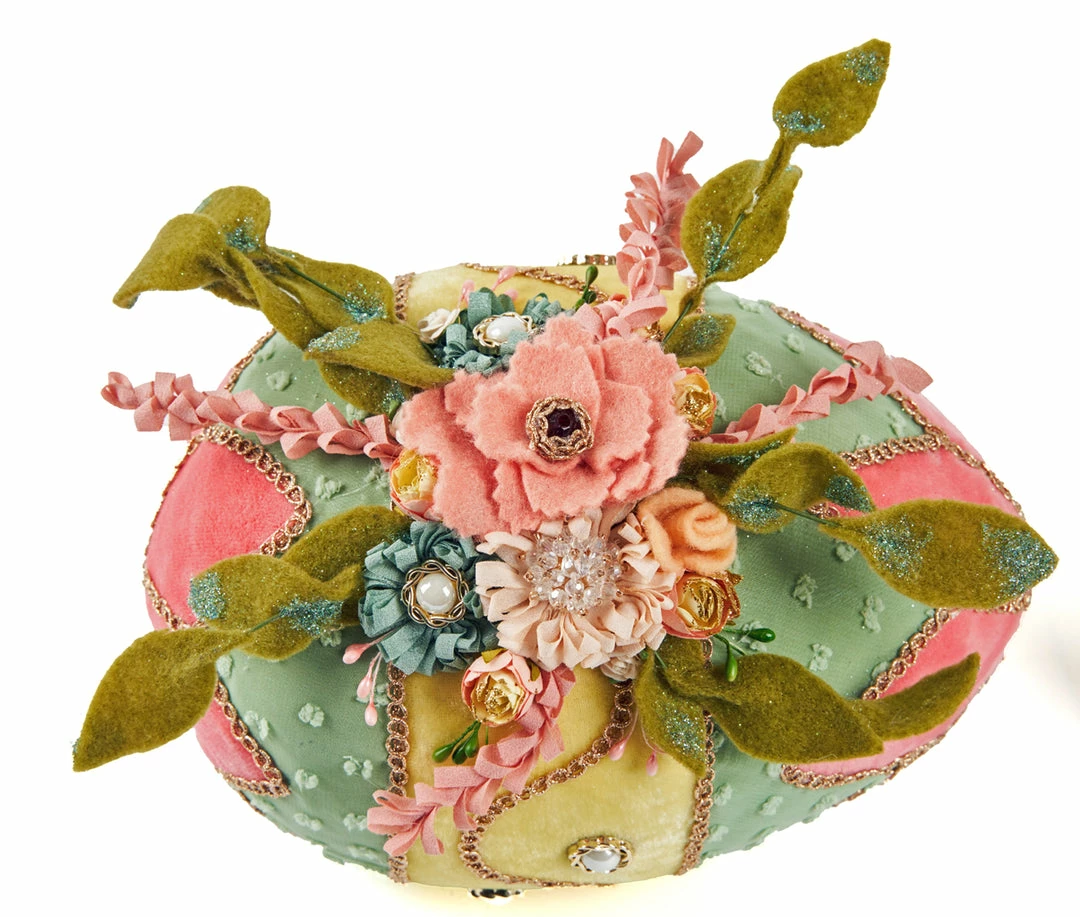 Katherine's Collection New! Blooms & Blessings Fabric Eggs