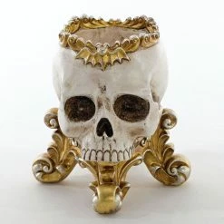 New! Katherine's Collection Skull Footed Bowl