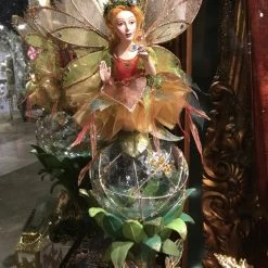 New! Katherine's Collection Fairy On Glass Orb