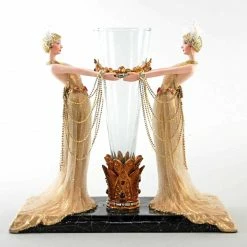 Art Deco Ladies Vase By Katherine's Collection New!