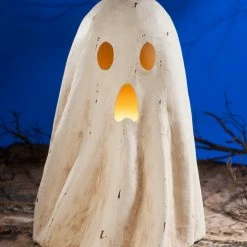 Bethany Lowe Large Ghost Luminary, Paper Mache