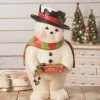 Bethany Lowe New! Deck The Halls Snowman, Paper Mache